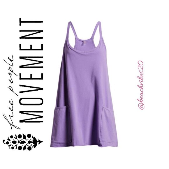 FP MOVEMENT BY FREE PEOPLE Hot Shot Mini Dress Super Berry Small NWT - Picture 1 of 6